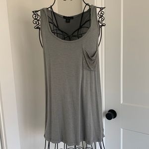 Forever 21 Hooded tank w/ studded pocket